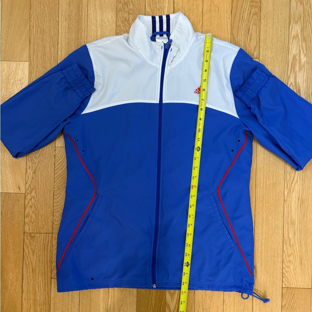 Adidas Essentials 2012 Colorblock Track Jacket Blue White Red Size M - Picture 4 of 11